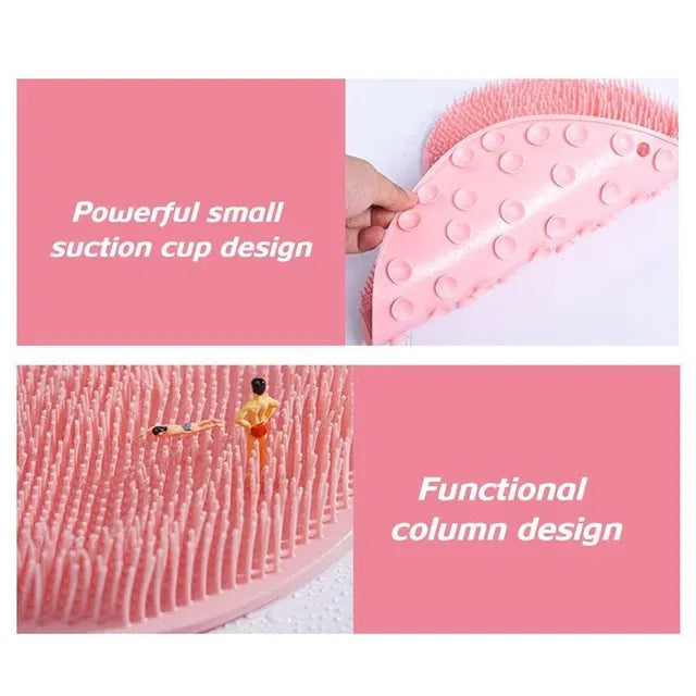 Silicone Multiuse Body & Foot Scrubber | Soft Exfoliating Bath Brush for Deep Cleansing & Massage