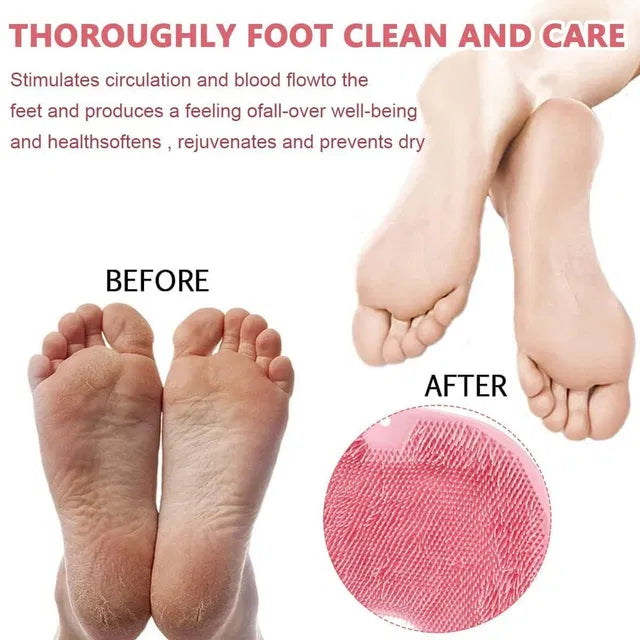 Silicone Multiuse Body & Foot Scrubber | Soft Exfoliating Bath Brush for Deep Cleansing & Massage
